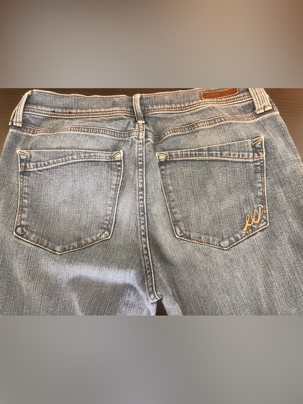 Vintage Express Mid Rise Straight Leg Jeans Blue Wash Y2K Size 10 🐝 - Picture 6 of 6